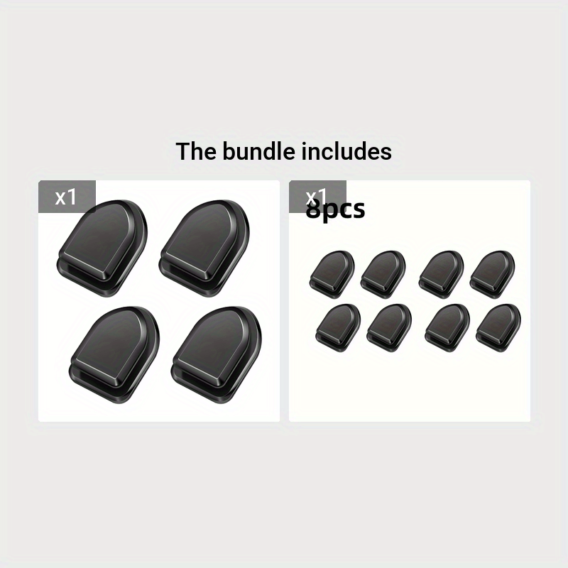 4pcs Car Hook USB Data Cable Key Mask Storage Hook Sticker, Car Interior Accessories Hook