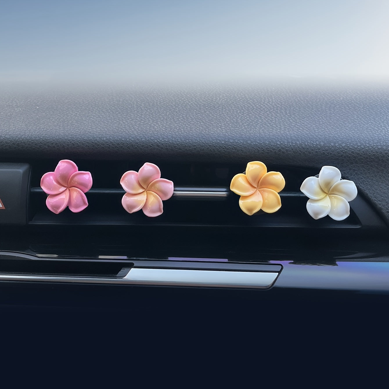 4pcs Floral Car Air Freshener Ornaments - Add a Refreshing Aroma to Your Automobile!