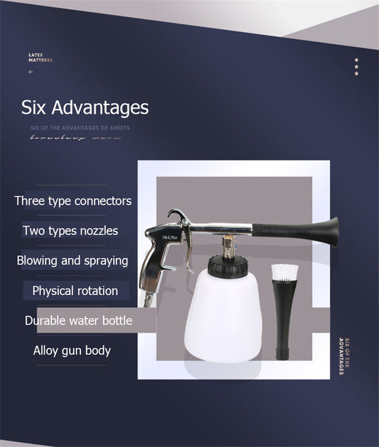 US Type Car Washer Dry Cleaning Gun Dust Remover Automobiles Water Gun Deep Clean Washing Cleaning Tool