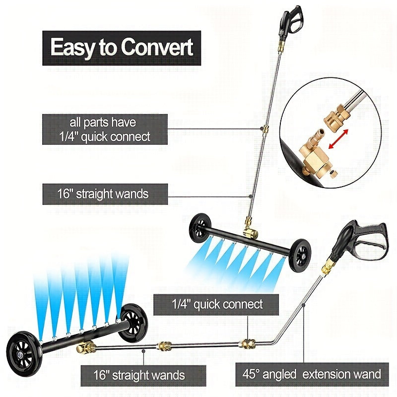 2-in-1 High-Pressure Washer with Water Broom, 22