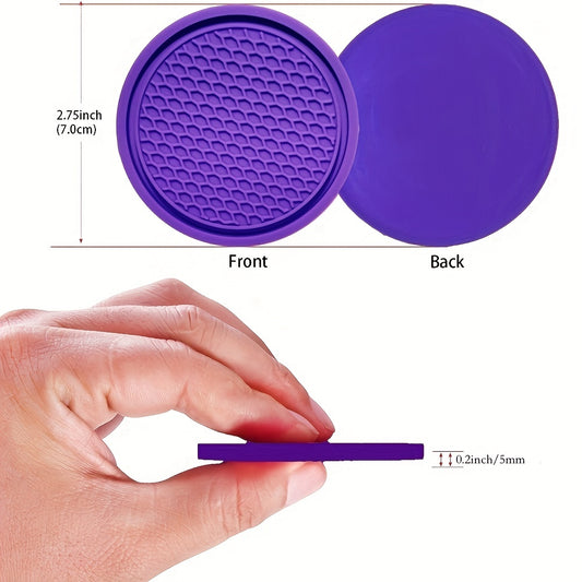 ZukMi Car Cup Coaster, 4pcs Universal Non-Slip Cup Holders Embedded in Ornaments Coaster, Car Interior Accessories,Universal Fit Auto Cup Holders Accessories for Women and for Man