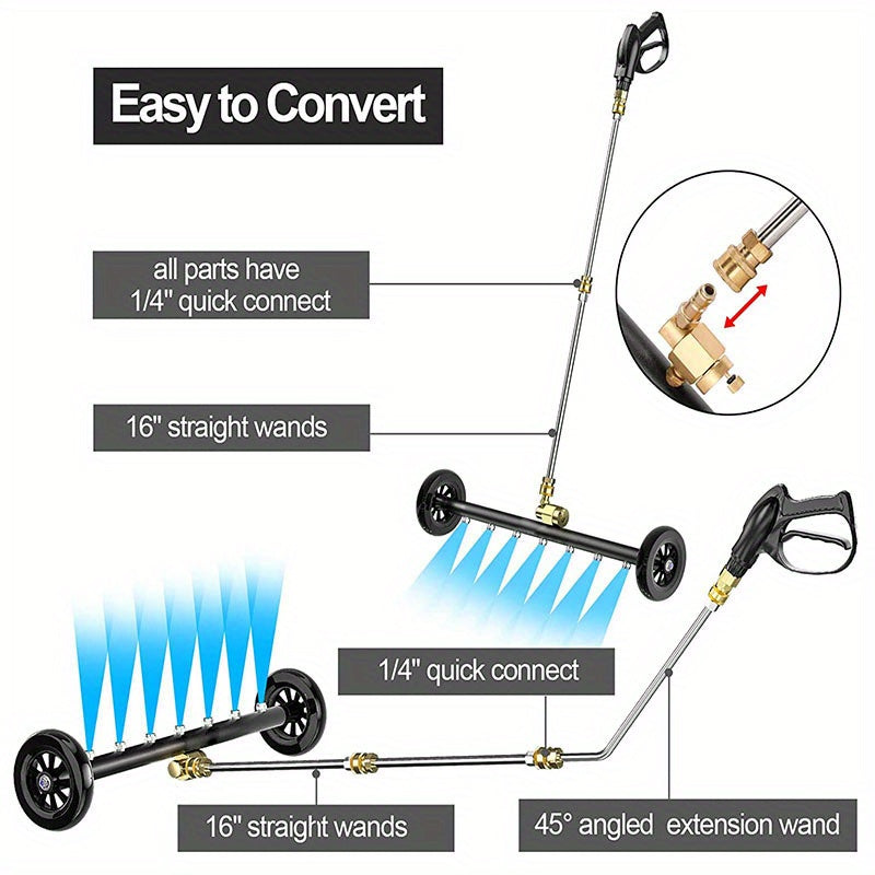 2-in-1 High-Pressure Washer with Water Broom, 22