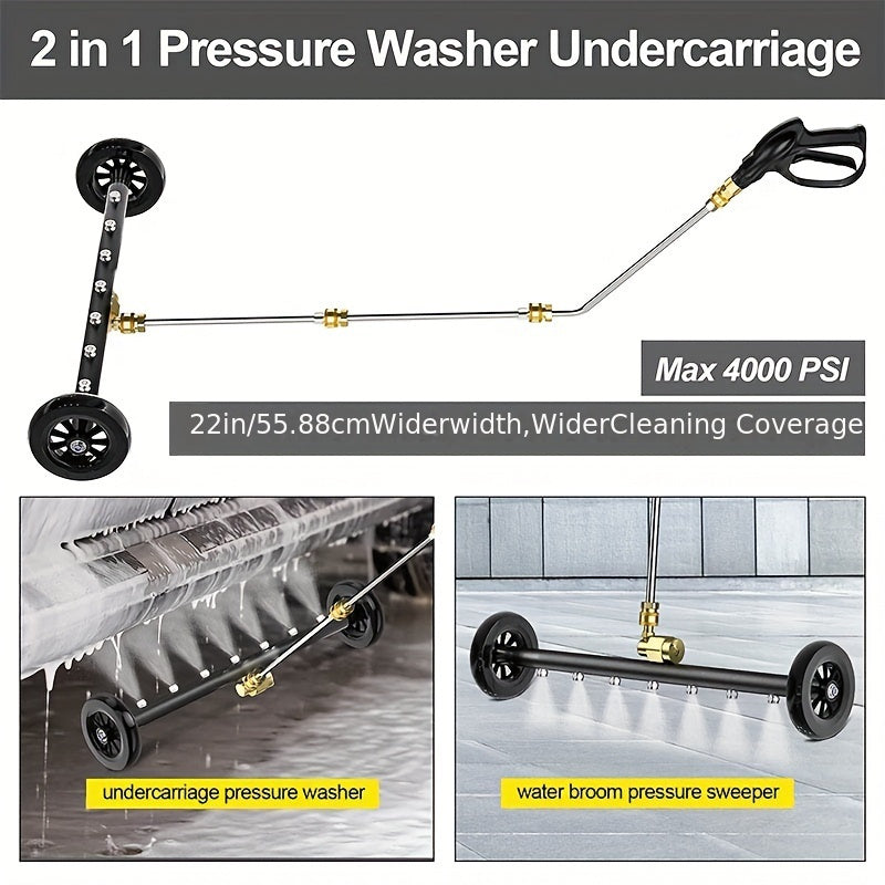 2-in-1 High-Pressure Washer with Water Broom, 22