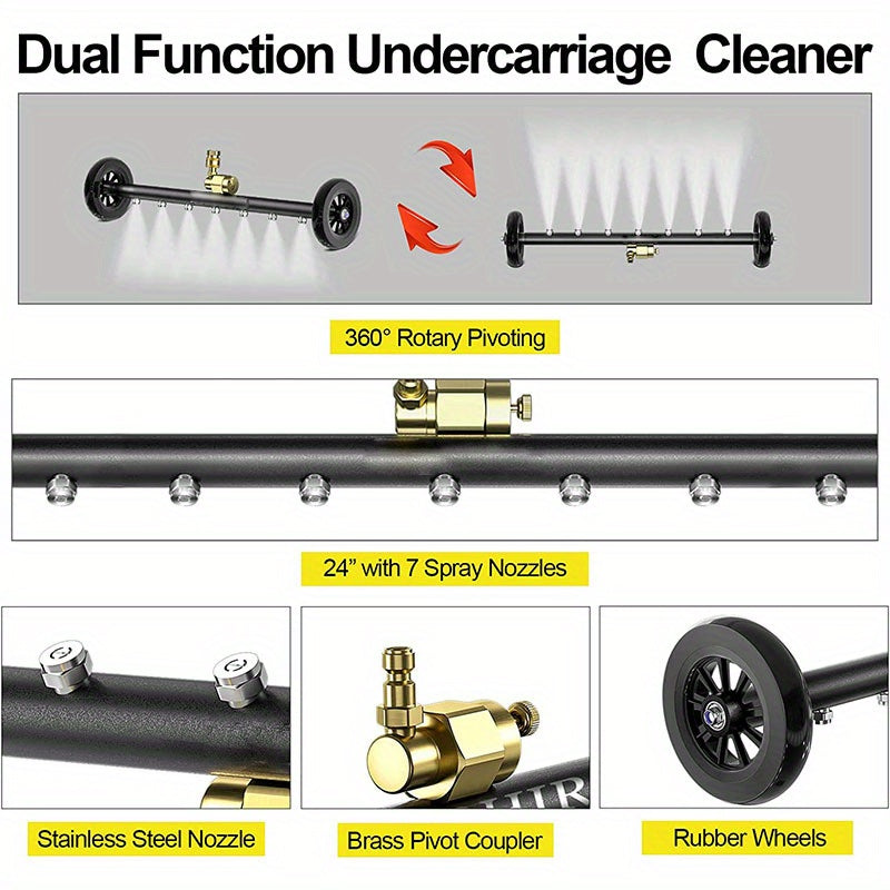 2-in-1 High-Pressure Washer with Water Broom, 22