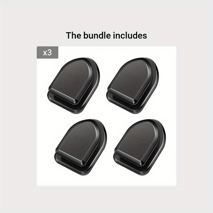 4pcs Car Hook USB Data Cable Key Mask Storage Hook Sticker, Car Interior Accessories Hook