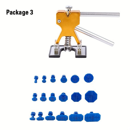 Car Dent Repair Tools Paintless Body Dent Repair Kit Car Dent Puller Tabs Removal Body Damage Fix Tool with Mats Minor Dent Removal