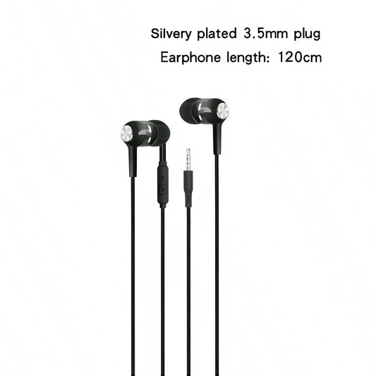 1-8pcs 3.5mm Wired Headphones In Ear Wired Earphones with Microphone Bass HiFi Stereo Earbuds Sports In-line Control For Phones