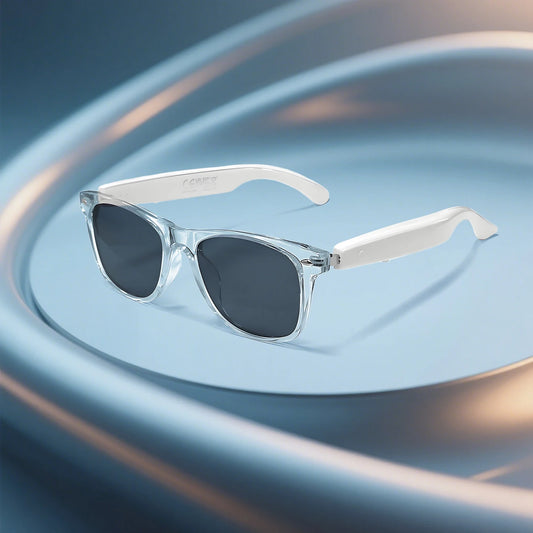 SENBONO New Smart Glasses for Men Women Bluetooth Call AI Translation Music Control Volume Control Sunglasses Anti-blue Light