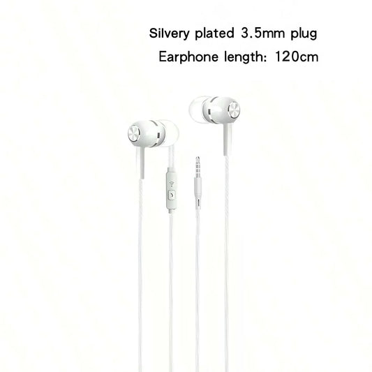 1-8pcs 3.5mm Wired Headphones In Ear Wired Earphones with Microphone Bass HiFi Stereo Earbuds Sports In-line Control For Phones