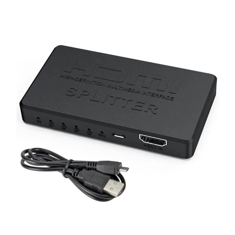 4K 2K HDMI Splitter 1 in 4 out 4x1 HDMI Switch HDMI-compatible Adapter HD 1080P Video Switcher For Xbox PS4 DVD HDTV PC Laptop