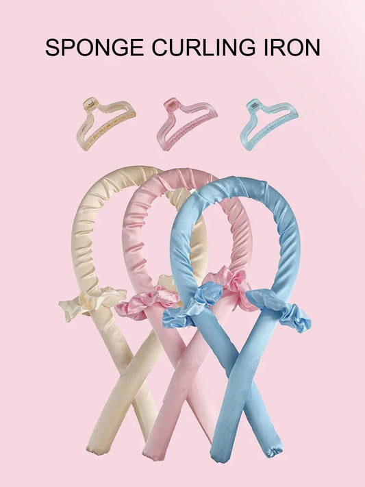 No Heat Foam Sleeping Curling Iron Big Wave Lazy Curl Styler for DIY Hair Dressing Tool - Efficient Hair Wave Styling