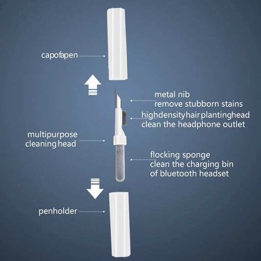 Cleaning Tool for Bluetooth Earphone For Airpods Pro 1 2 3 Earbuds Case Cleaning Pen Bursh Pen for Samsung Xiaomi Huawei Airdots