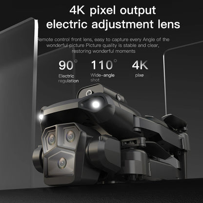 Remote Control Drone with Camera 4K 3 Front Camera 2 Bottom Camera Obstacle Avoidance 5GWiFi FPV Storage Bag Package Trajectory