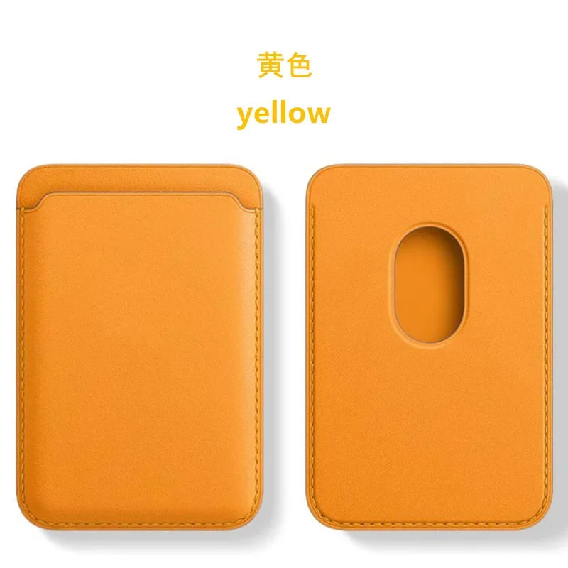 For Magsafe Magnetic Leather Wallet Case For iPhone  17 16 15 14 13 12 11 8  Samsung Huawei Card Holder with Magnet Covers