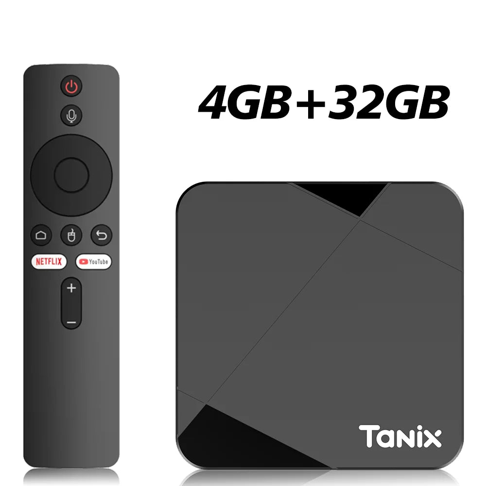 Tanix TX5 Android 14 Amlogic S905Y5 TV Box 4G 32G/64G 2.4G&5G Dual Wifi 4K Smart STB AV1 3D BT Streaming Media Player