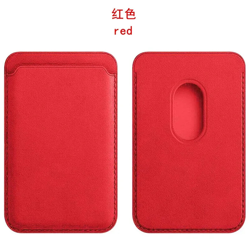 For Magsafe Magnetic Leather Wallet Case For iPhone  17 16 15 14 13 12 11 8  Samsung Huawei Card Holder with Magnet Covers