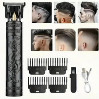 New Retro T9 Hair Clipper For Men, Electric Shaver, Rechargeable Hair Clipper, Portable Cordless Beard Trimmer