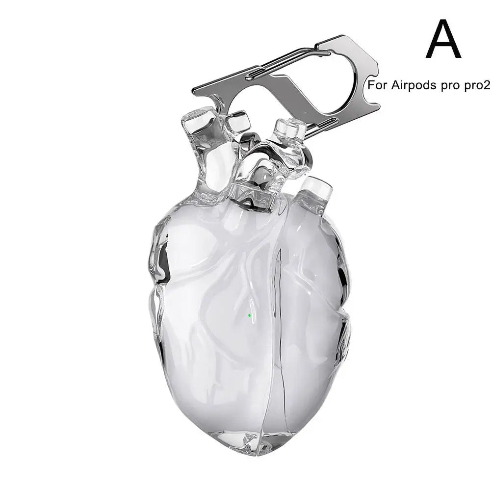 Halloween Bluetooth Earphone Case For Airpods 3/Pro 2 Red Heart Shape Anti-Fall Anti-scratch Protective Bag Fun Decoration