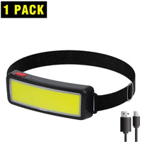 COB Portable LED Headlights Outdoor Headlight Built in Battery USB Rechargeable Head Lamp Camping Fishing Climbing Lantern