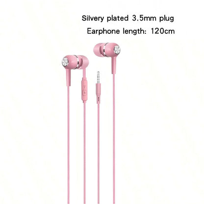 1-8pcs 3.5mm Wired Headphones In Ear Wired Earphones with Microphone Bass HiFi Stereo Earbuds Sports In-line Control For Phones