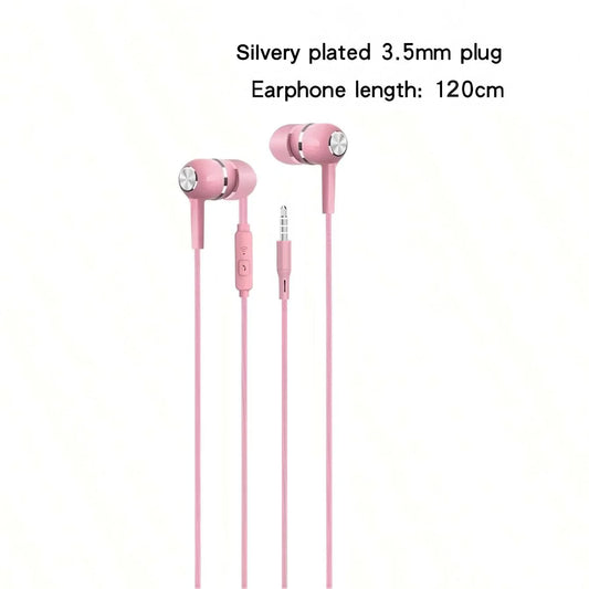 1-8pcs 3.5mm Wired Headphones In Ear Wired Earphones with Microphone Bass HiFi Stereo Earbuds Sports In-line Control For Phones