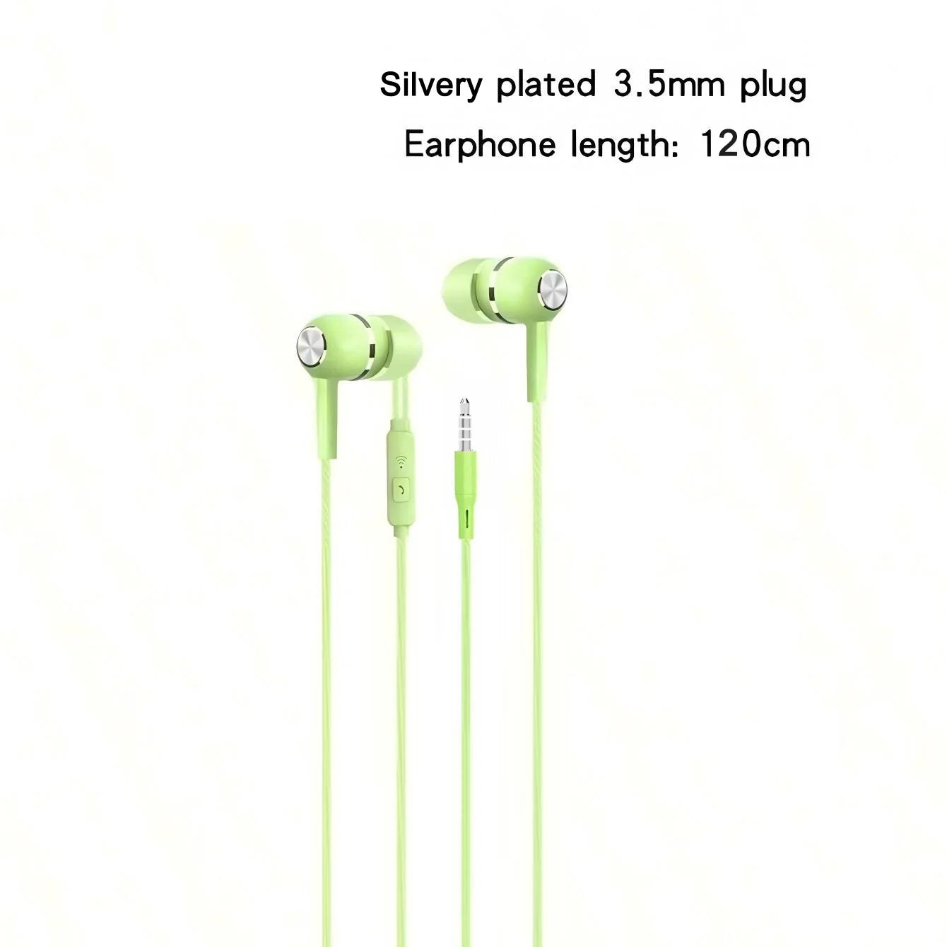 1-8pcs 3.5mm Wired Headphones In Ear Wired Earphones with Microphone Bass HiFi Stereo Earbuds Sports In-line Control For Phones