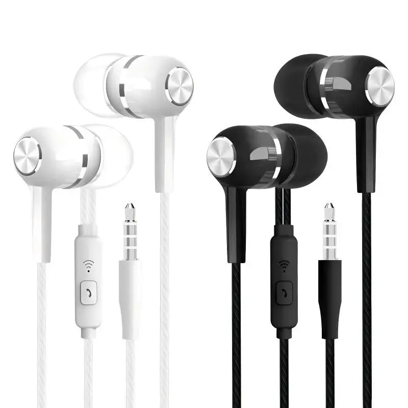 1-8pcs 3.5mm Wired Headphones In Ear Wired Earphones with Microphone Bass HiFi Stereo Earbuds Sports In-line Control For Phones