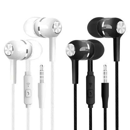 1-8pcs 3.5mm Wired Headphones In Ear Wired Earphones with Microphone Bass HiFi Stereo Earbuds Sports In-line Control For Phones