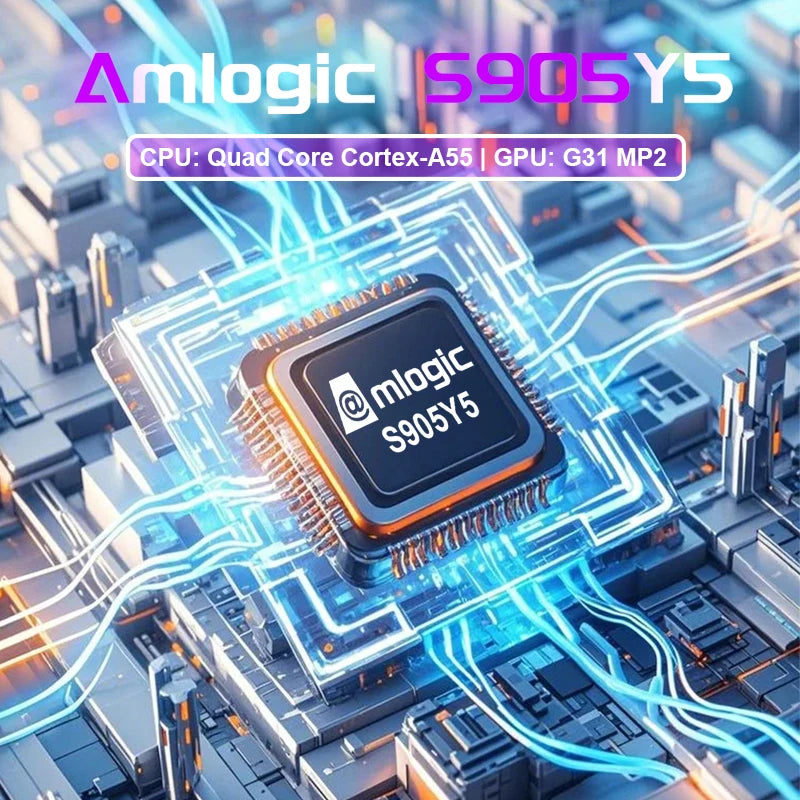 Tanix TX5 Android 14 Amlogic S905Y5 TV Box 4G 32G/64G 2.4G&5G Dual Wifi 4K Smart STB AV1 3D BT Streaming Media Player