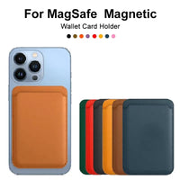 For Magsafe Magnetic Leather Wallet Case For iPhone  17 16 15 14 13 12 11 8  Samsung Huawei Card Holder with Magnet Covers