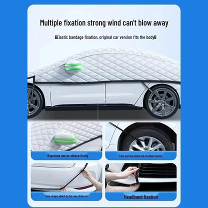 Car Cover Outdoor Protection Waterproof Four Seasons Windshield Protection Hail Protector Snow Cover Sunshade Frost Cover Parts