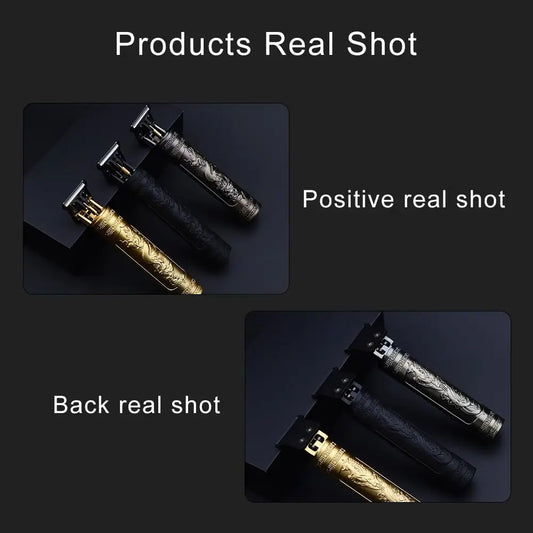 New Retro T9 Hair Clipper For Men, Electric Shaver, Rechargeable Hair Clipper, Portable Cordless Beard Trimmer