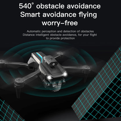 Remote Control Drone with Camera 4K 3 Front Camera 2 Bottom Camera Obstacle Avoidance 5GWiFi FPV Storage Bag Package Trajectory