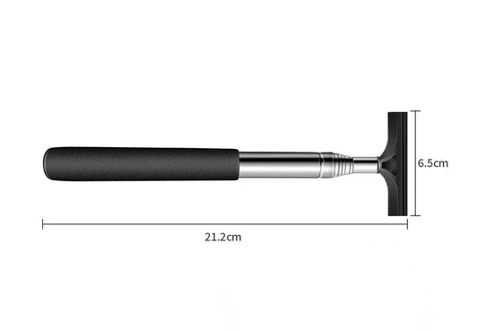 Car Rearview Mirror Wiper Cleaning Tool Auto Glass Mist Cleaner Scraper Car Accessories Handle Telescopic Window Cleaning Brush