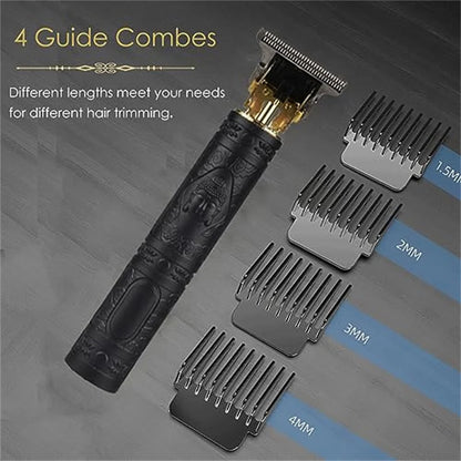 New Retro T9 Hair Clipper For Men, Electric Shaver, Rechargeable Hair Clipper, Portable Cordless Beard Trimmer