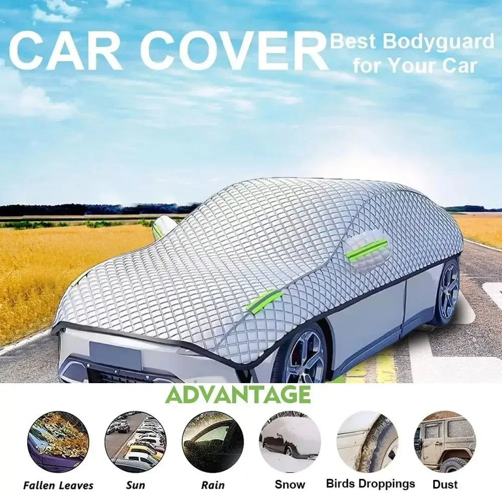 Car Cover Outdoor Protection Waterproof Four Seasons Windshield Protection Hail Protector Snow Cover Sunshade Frost Cover Parts