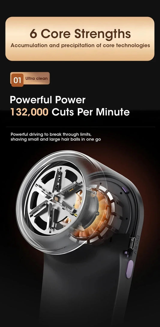 Portable Electric Lint Remover with LED Display USB Rechargeable Sweater Shaver Household Clothes Hair Ball Trimmer