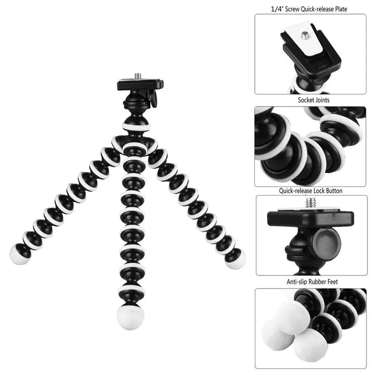Tripods Tripod For Phone Mobile Camera Holder Clip Smartphone Monopod Tripe Stand Octopus Mini Tripod Stativ For Phone