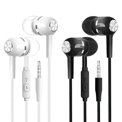 1-8pcs 3.5mm Wired Headphones In Ear Wired Earphones with Microphone Bass HiFi Stereo Earbuds Sports In-line Control For Phones