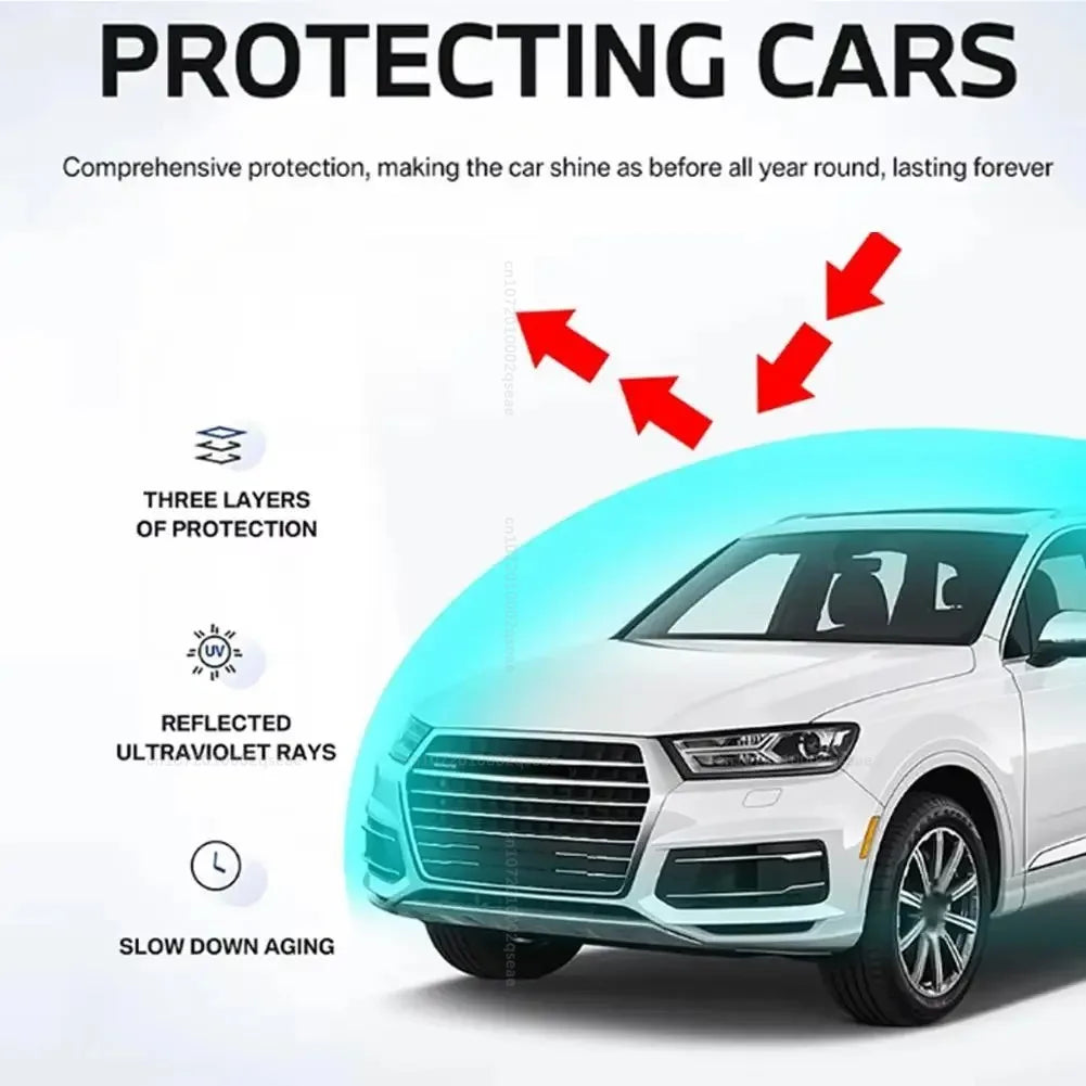 Car Cover Outdoor Protection Waterproof Four Seasons Windshield Protection Hail Protector Snow Cover Sunshade Frost Cover Parts