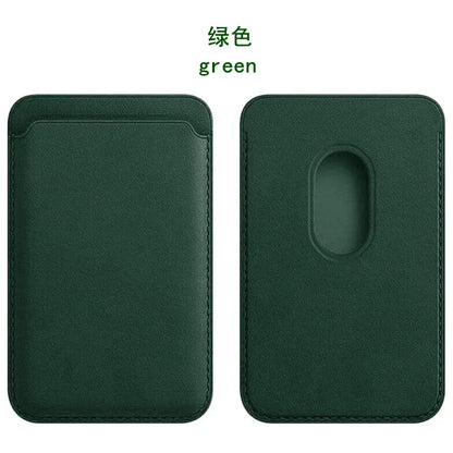 For Magsafe Magnetic Leather Wallet Case For iPhone  17 16 15 14 13 12 11 8  Samsung Huawei Card Holder with Magnet Covers