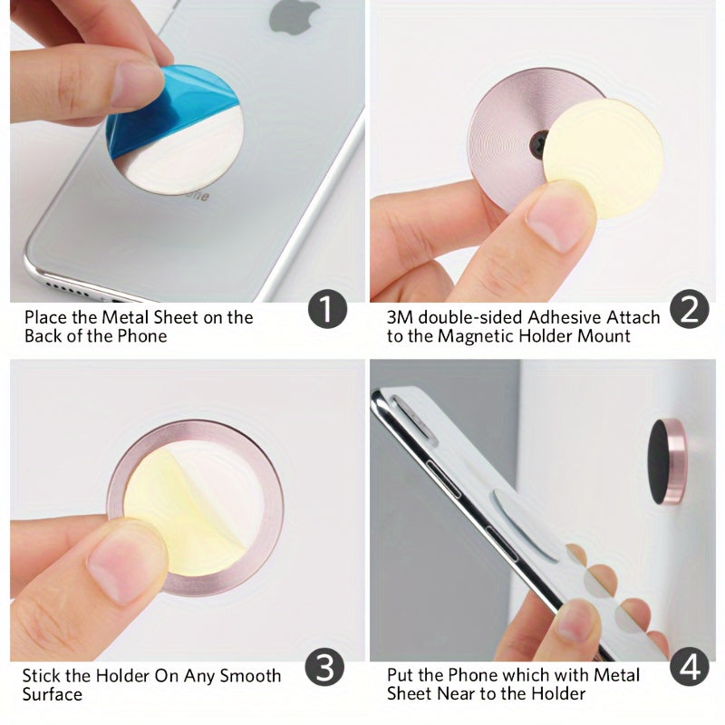 Magnetic Phone Car Holder Universal Magnetic Mount Bracket Stick On Car Dashboard Wall For IPhone/Samsung/Xiaomi