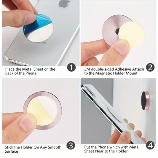 Magnetic Phone Car Holder Universal Magnetic Mount Bracket Stick On Car Dashboard Wall For IPhone/Samsung/Xiaomi