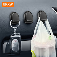 4pcs Car Hook USB Data Cable Key Mask Storage Hook Sticker, Car Interior Accessories Hook
