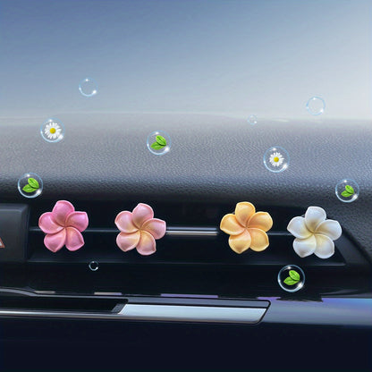 4pcs Floral Car Air Freshener Ornaments - Add a Refreshing Aroma to Your Automobile!