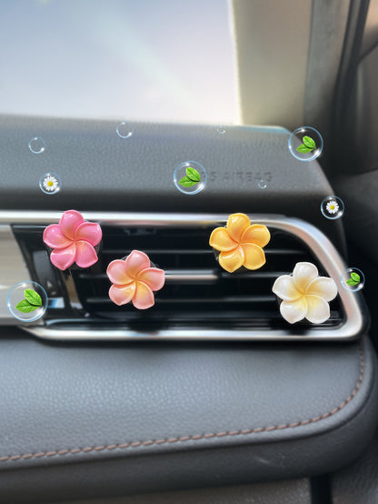 4pcs Floral Car Air Freshener Ornaments - Add a Refreshing Aroma to Your Automobile!