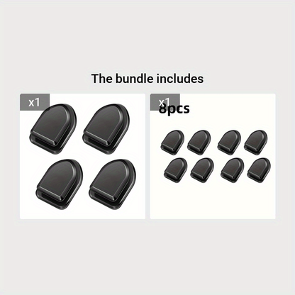 4pcs Car Hook USB Data Cable Key Mask Storage Hook Sticker, Car Interior Accessories Hook