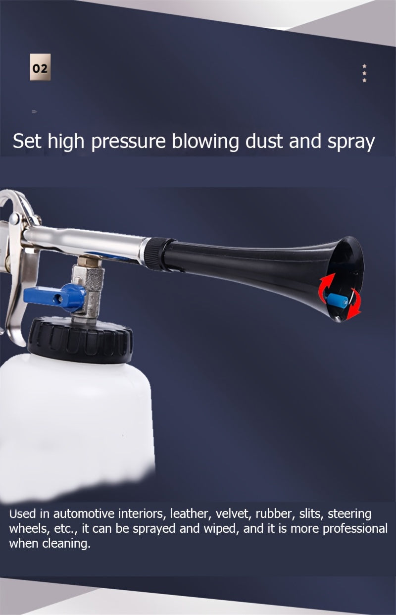 US Type Car Washer Dry Cleaning Gun Dust Remover Automobiles Water Gun Deep Clean Washing Cleaning Tool