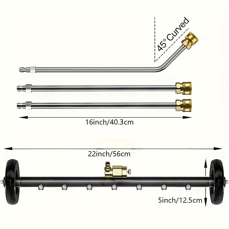 2-in-1 High-Pressure Washer with Water Broom, 22